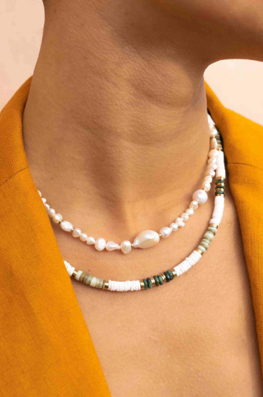 Mayorista Bohm - Collar Tallulah - perlas de agua dulce