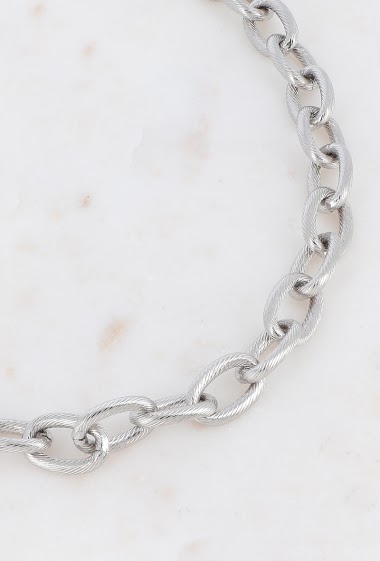 Großhändler Bohm - Thiago Rhodium-Halskette