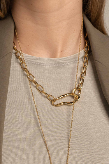 Wholesaler Bohm - Yseult necklace - oval mesh