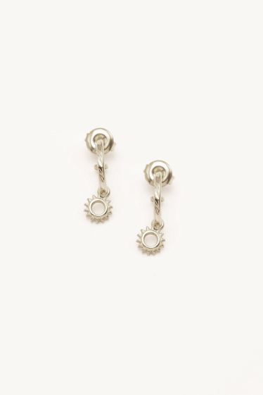 Wholesaler Bohm - Jane hoop earrings - small openwork sun