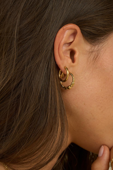 Wholesaler Bohm - Lia hoop earrings - 1.9 cm