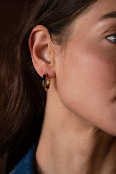 Wholesaler Bohm - Mandel hoop earrings