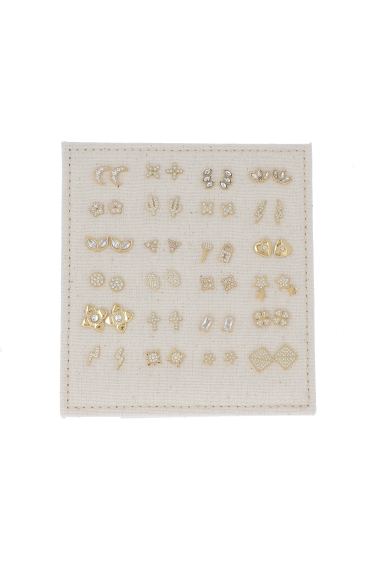 Wholesaler Bohm - Kit of 24 gold and white pairs - FREE DISPLAY