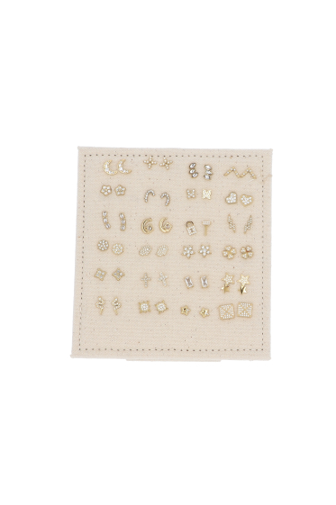 Wholesaler Bohm - Kit of 24 gold and white pairs - FREE DISPLAY