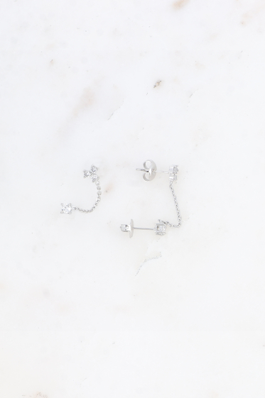 Großhändler Bohm - Y-Halskette – kleiner Anhänger mit Zirkonoxiden