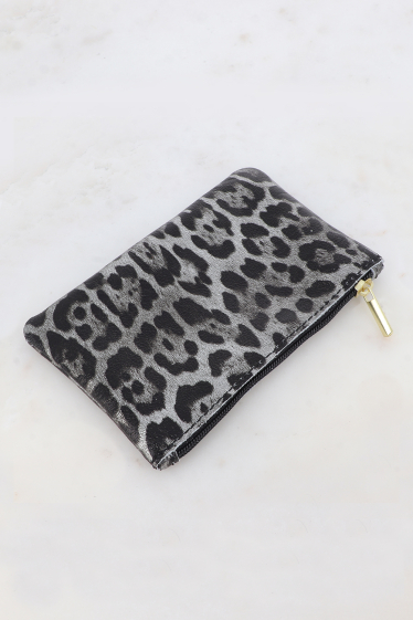 Wholesaler Bohm - Boston clutch - leopard, genuine cowhide leather made in Italy