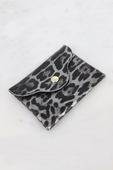 Wholesaler Bohm - Buenos Aires clutch - leopard print, 1 compartment, made in Italy