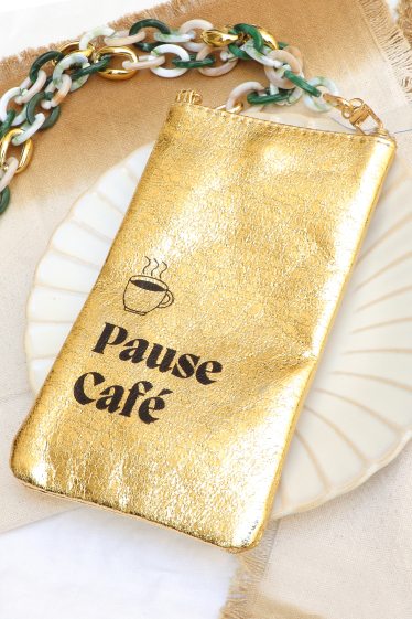 Wholesaler Bohm - Phone pouch - Coffee Break – SOLD WITHOUT STRAP