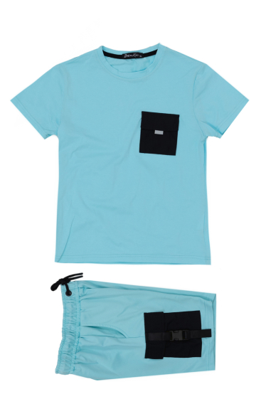 Mayorista Boomkids - Conjunto camiseta shorts c617