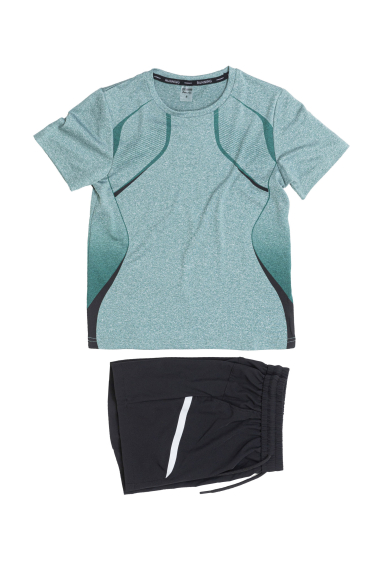 Wholesaler Boomkids - Sports shorts t-shirt set with pattern