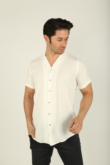 Mayorista BRANGO - camisa de hombre slim fit para hombre con cuello clásico