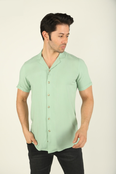 Mayorista BRANGO - camisa de hombre slim fit para hombre con cuello clásico