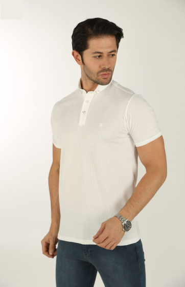 Wholesaler BRANGO - plain men's polo shirt slim fit cut