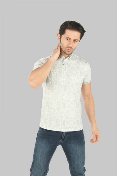 Wholesaler BRANGO - plain men's polo shirt slim fit cut