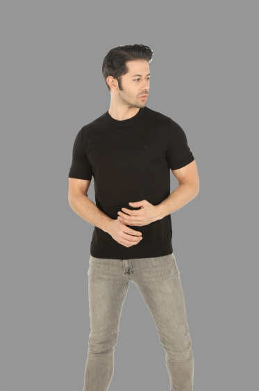 Wholesaler BRANGO - plain men's t-shirt slim fit cut