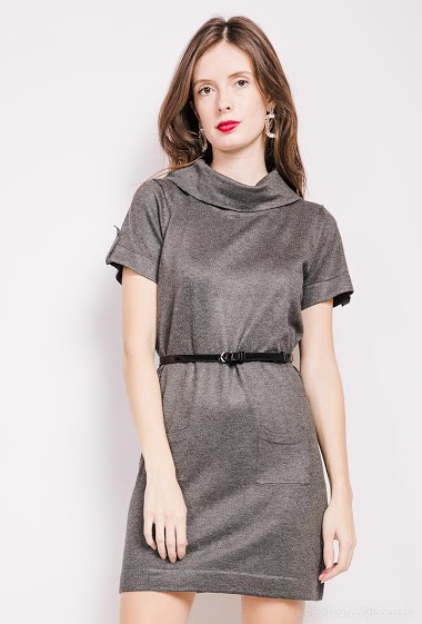 Wholesaler Brillance - Short sleeve dress with belt