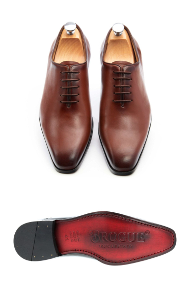 Wholesaler BROGUE - ONE CUT oxford shoes IN LEATHER SOLE