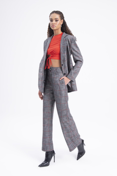 Wholesaler BSL - Set of Blazer with belt detail and High rise pants - BSL