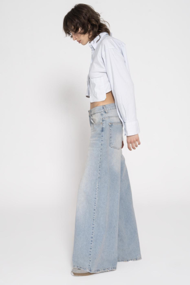 Grossiste BSL - Pantalon en jean large taille basse - BSL