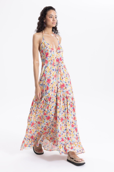 Wholesaler BSL - Open Back Strappy Maxi Dress - BSL