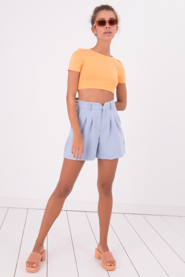 Wholesaler BSL - High waisted pleated shorts - BSL
