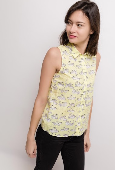 Wholesaler By Clara - Check sleeveless shirt