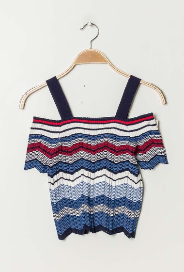 Großhändler By Clara - Striped knit top