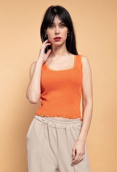 Wholesaler By Clara - Perforated knit top