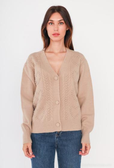 Wholesaler By Clara - Ribbed knit cardigan
