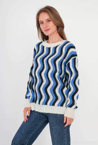 Großhändler By Clara - Ruffled pleated knit dress