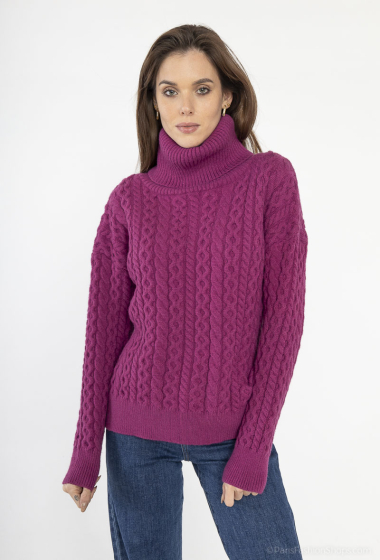 Großhändler By Clara - Ruffled pleated knit dress