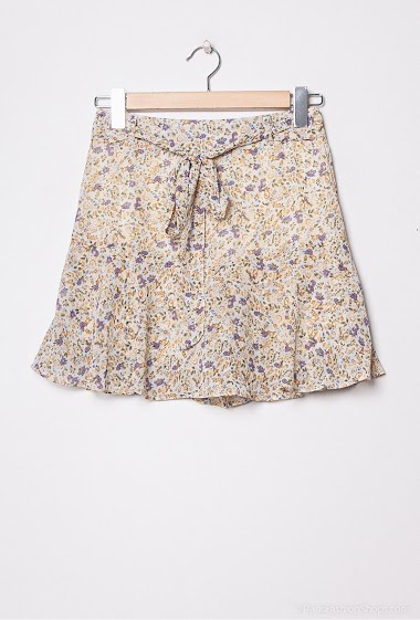 Wholesaler By Clara - Embroidered and perforated shorts PRINTED