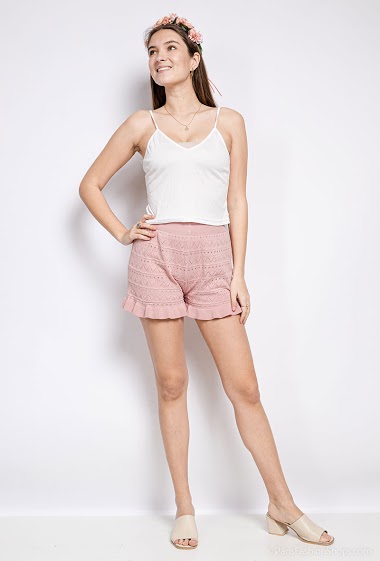 Wholesaler By Clara - perforted short knit