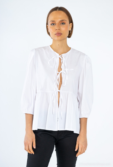 Wholesaler ALIDA MOD - 3-knot blouse with 3/4 sleeves