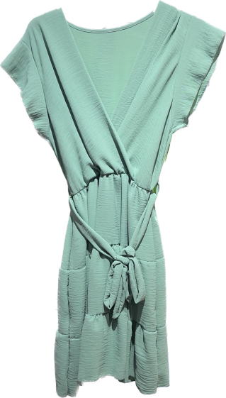 Wholesaler ALIDA MOD - Short wrap dress with flying sleeves