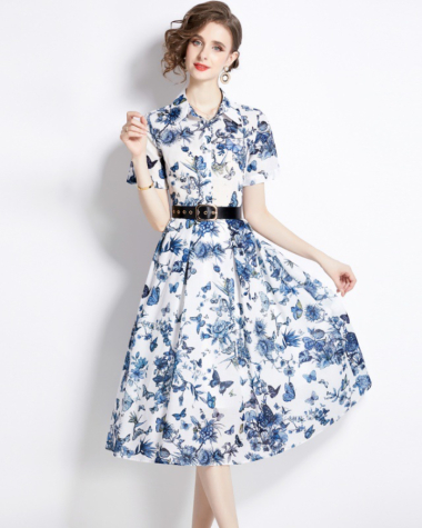 Wholesaler BY GRAZIELLA - Blue Caroline dress