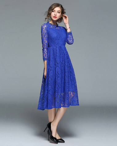 Großhändler BY GRAZIELLA - Blaues Clea-Kleid