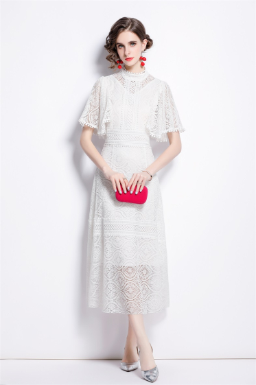 Wholesaler BY GRAZIELLA - Lace dress White