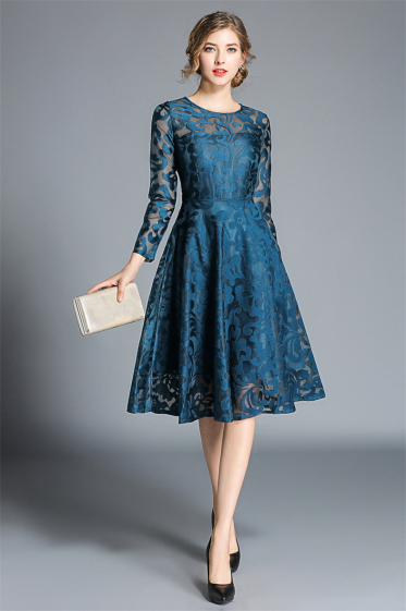 Wholesaler BY GRAZIELLA - Blue lace dress