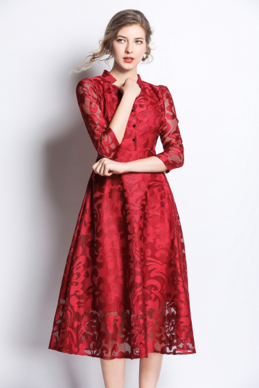 Robe en dentelle Rouge BY GRAZIELLA Paris Fashion Shops