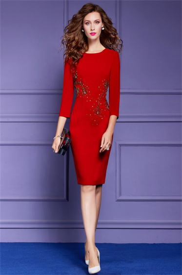 Wholesaler BY GRAZIELLA - Red sheath dress