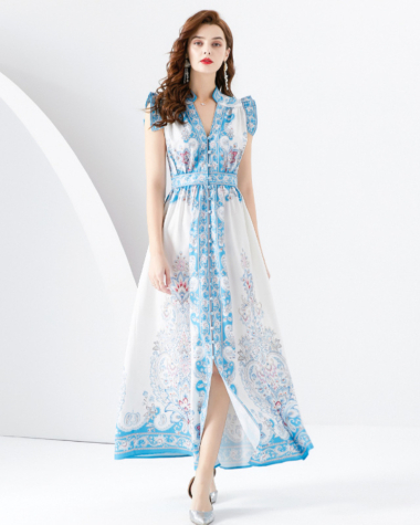 Wholesaler BY GRAZIELLA - Blue Louise dress