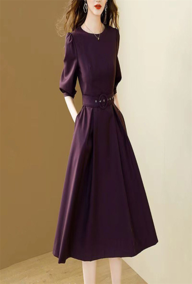 Wholesaler BY GRAZIELLA - Purple skater dress