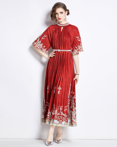 Großhändler BY GRAZIELLA - Rotes Stella-Kleid