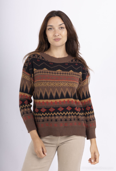 Wholesaler By-L studio - Printed knit sweater
