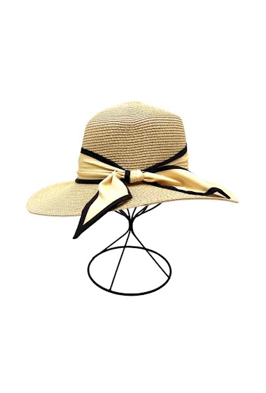 Wholesaler By Oceane - Ribbon boater hat