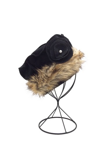 Wholesaler By Oceane - FELT HAT WITH FAKE FUR ON THE EDGE