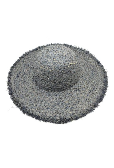 Wholesaler By Oceane - STRAW HAT WITH FRAYING EDGE DESIGN