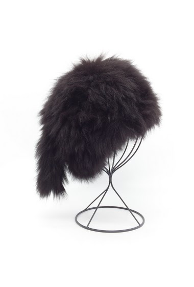 Großhändler By Oceane - Fox fur eskimo hat with knit lining
