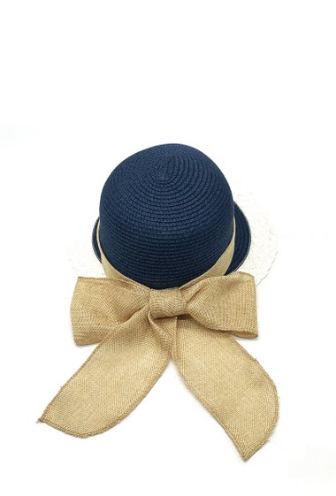 Wholesaler By Oceane - HAT WITH LARGE RIBBON BOW